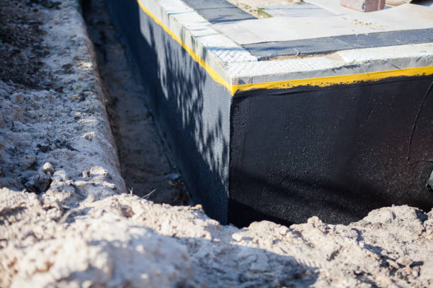Residential Waterproofing installation at a New Straitsville, OH home by SJ Waterproofing Pros